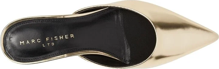 Marc Fisher LTD Rosa High Women's Heels Gold Mirror Metallic Leather : 5 M - Image 2