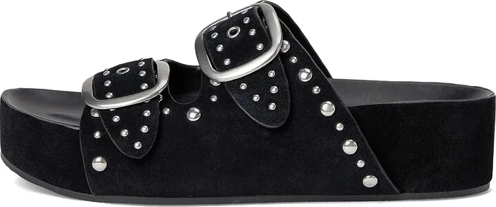 Marc Fisher LTD Sayge Women's Dress Sandals Black Suede : 9 M - Image 6