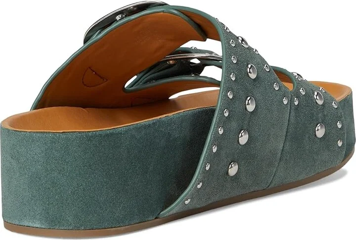 Marc Fisher LTD Sayge Women's Dress Sandals Green Leather : 7.5 M, Suede - Image 4
