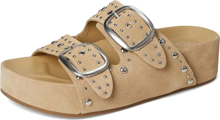 Marc Fisher LTD Sayge Women's Dress Sandals Light Natural Leather : 7 M, Suede - Image 5