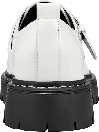 Marc Fisher LTD Tarla Women's Flat Shoes Cream Leather : 8 M - Image 4