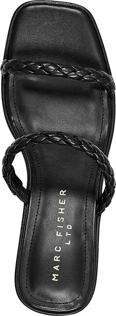 Marc Fisher LTD Thoral Women's Sandals Black Leather : 7 M - Image 2