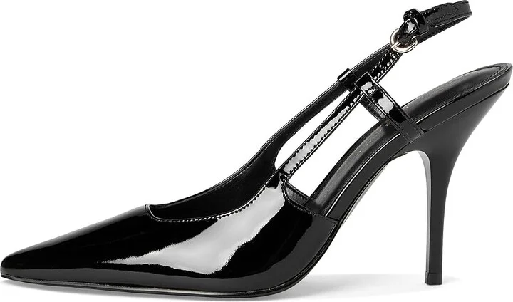 Marc Fisher LTD Torry High Women's Heels Black Patent Leather : 9 M - Image 6