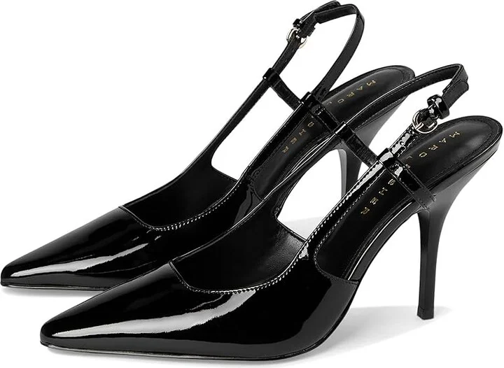Marc Fisher LTD Torry High Women's Heels Black Patent Leather : 9 M
