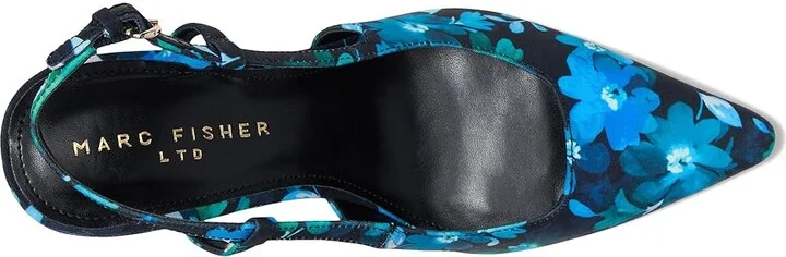 Marc Fisher LTD Torry High Women's Heels Dark Navy Flower Print : 6.5 M, Leather - Image 2