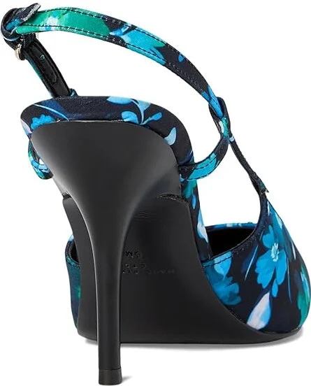 Marc Fisher LTD Torry High Women's Heels Dark Navy Flower Print : 6.5 M, Leather - Image 4