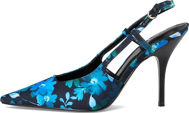 Marc Fisher LTD Torry High Women's Heels Dark Navy Flower Print : 6.5 M, Leather - Image 6