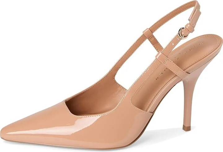 Marc Fisher LTD Torry High Women's Heels Light Natural Patent Leather : 6.5 M - Image 5