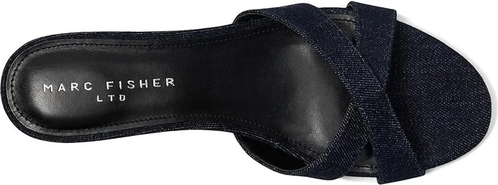 Marc Fisher LTD Tracey Women's Dress Sandals Dark Blue Denim : 8.5 M, Synthetic - Image 2