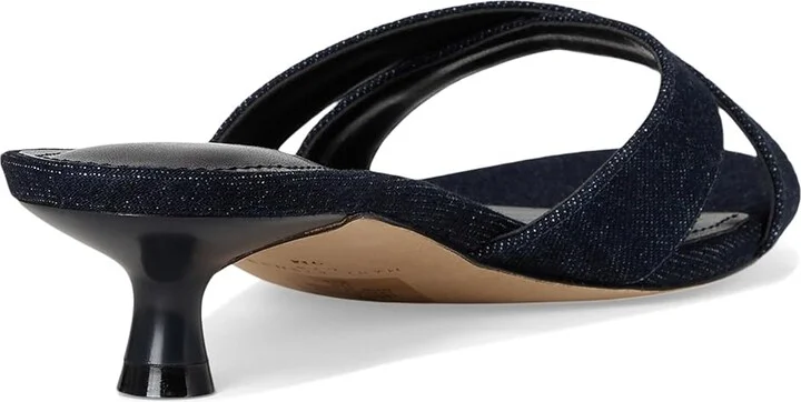 Marc Fisher LTD Tracey Women's Dress Sandals Dark Blue Denim : 8.5 M, Synthetic - Image 4