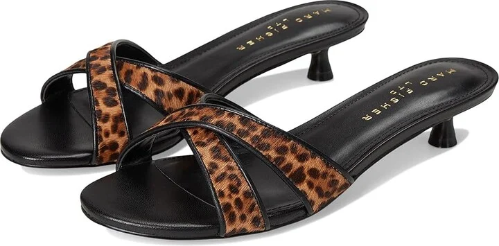 Marc Fisher LTD Traceyly Women's Dress Sandals Leopard/Black : 7 M, Leather
