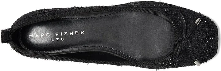 Marc Fisher LTD Ubet Women's Flat Shoes Black : 6 M, Leather - Image 2