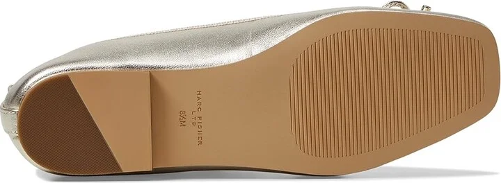 Marc Fisher LTD Ubet Women's Flat Shoes Gold Leather : 11 M - Image 3