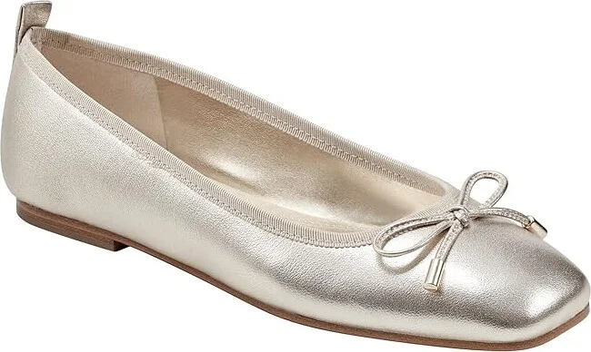 Marc Fisher LTD Ubet Women's Flat Shoes Gold Leather : 11 M - Image 5