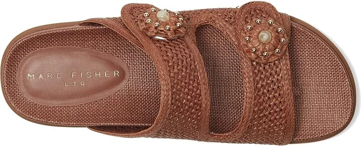Marc Fisher LTD Valena Women's Wedge Shoes Dark Natural : 6.5 M, Rubber/Synthetic - Image 2