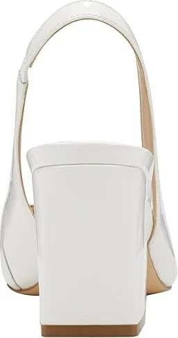 Marc Fisher LTD Valinda High Women's Heels Ivory : 9 M, Leather/Synthetic - Image 4