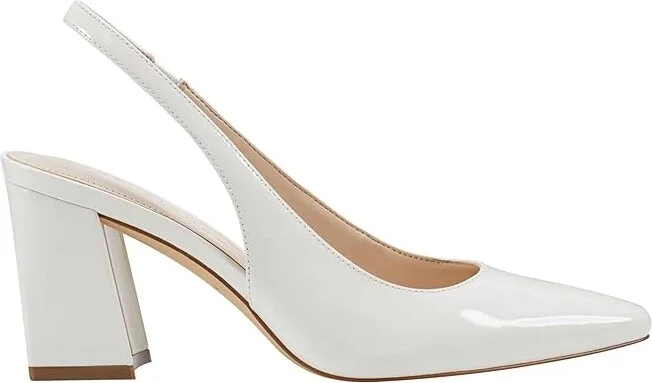Marc Fisher LTD Valinda High Women's Heels Ivory : 9 M, Leather/Synthetic - Image 5