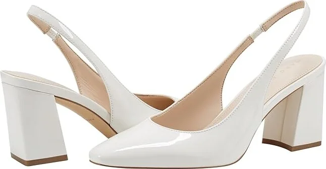 Marc Fisher LTD Valinda High Women's Heels Ivory : 9 M, Leather/Synthetic
