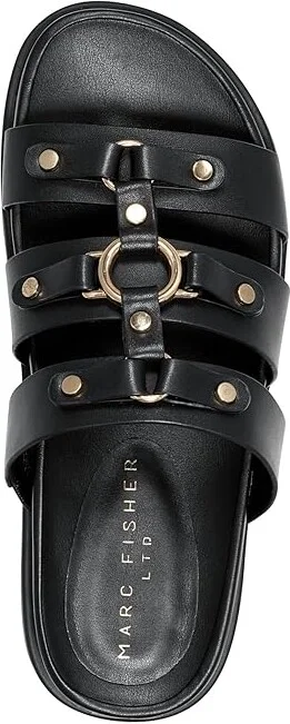 Marc Fisher LTD Verity Women's Sandals Black Leather : 7.5 M - Image 2