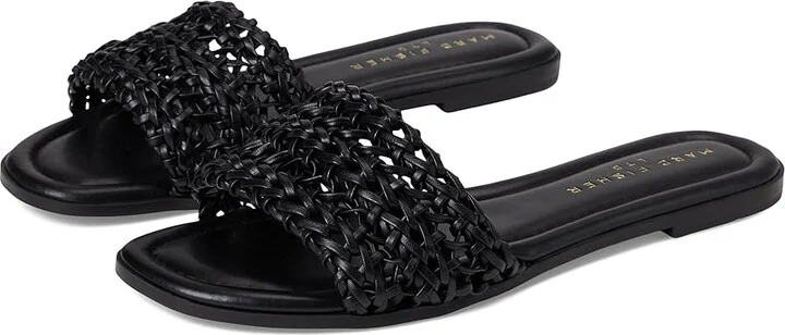 Marc Fisher LTD Vickee Women's Flat Shoes Black : 8 M, Faux Leather