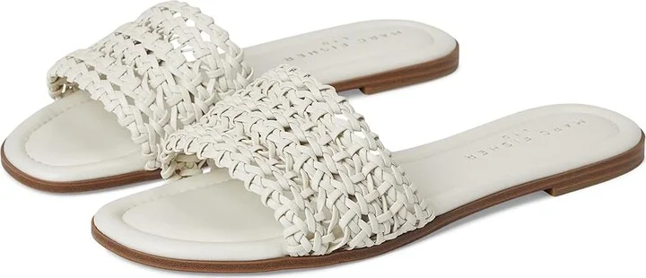Marc Fisher LTD Vickee Women's Flat Shoes Cream : 6.5 M, Faux Leather