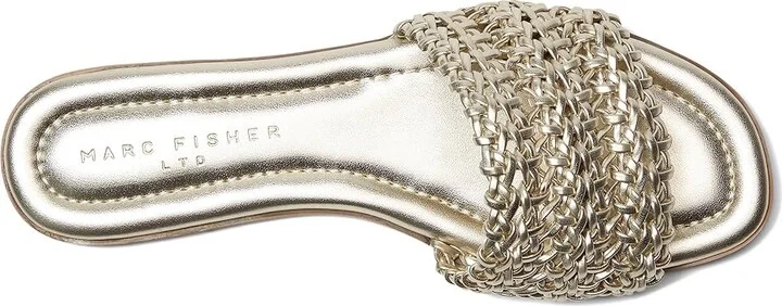 Marc Fisher LTD Vickee Women's Flat Shoes Gold : 6 M, Faux Leather - Image 2