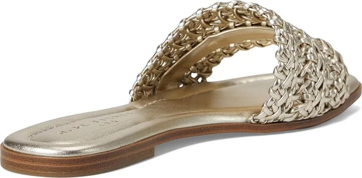 Marc Fisher LTD Vickee Women's Flat Shoes Gold : 6 M, Faux Leather - Image 4