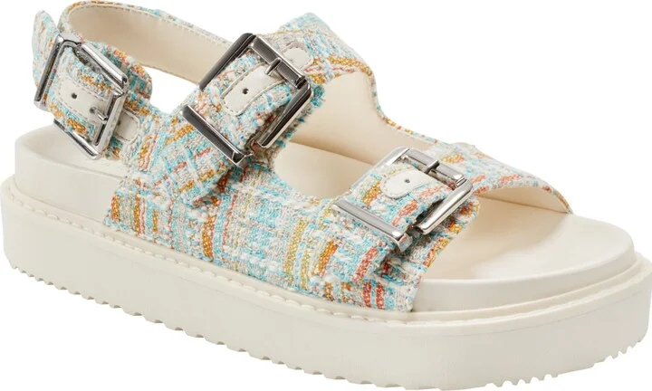 Marc Fisher Ltd Women's Agenda Buckle Straps Flatform Sandals