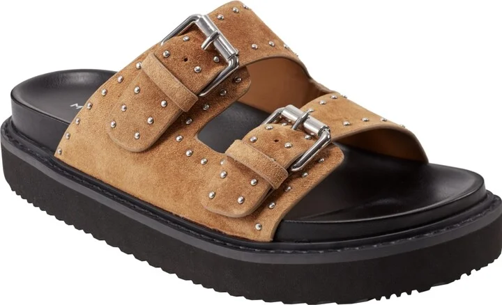 Marc Fisher Ltd Women's Agusta Double Buckle Flatform Sandals