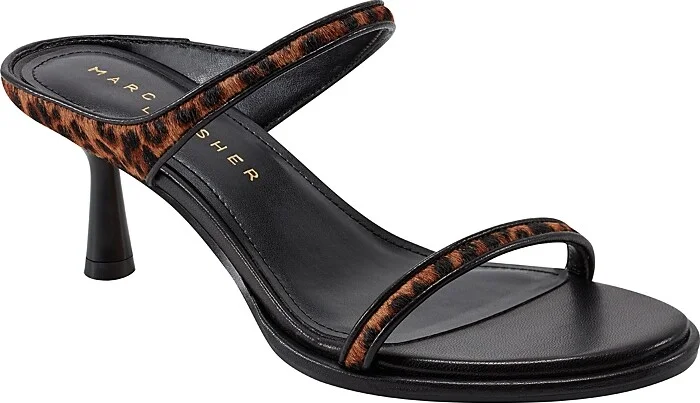 Marc Fisher Ltd. Women's Alondely Calf Hair Kitten Heel Sandals