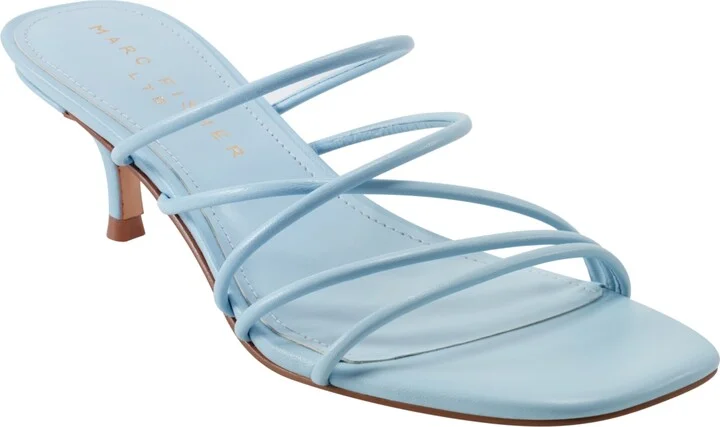 Marc Fisher Ltd Women's Banna Strappy Kitten Heel Sandals