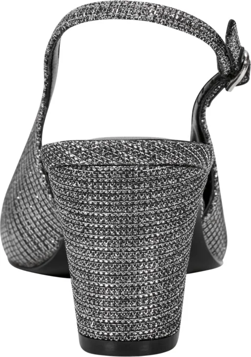 Marc Fisher Ltd Women's Blakeley Pointy Toe Dress Slingback Pumps - Silver/Black - Image 3