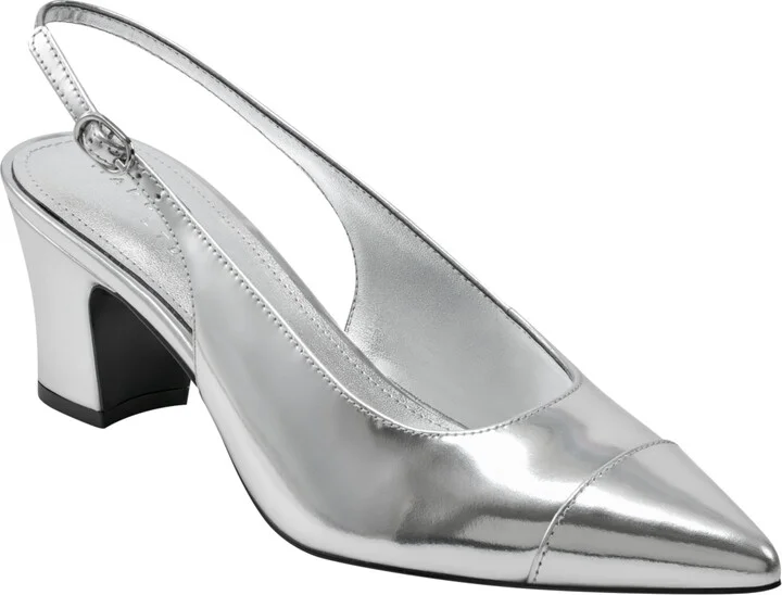 Silver Mirror Metallic Leather