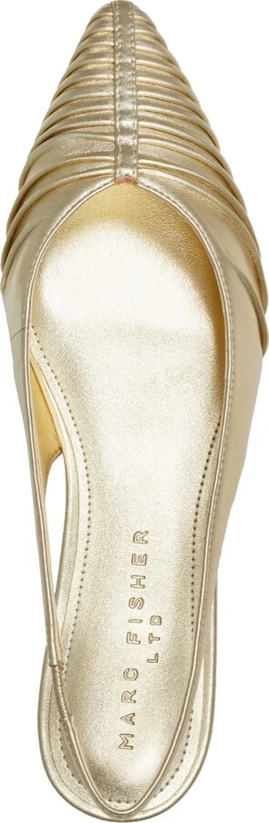 Marc Fisher Ltd Women's Dalatee Ruched Slingback Flats - Image 4