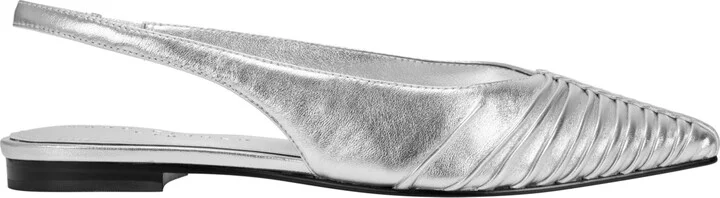 Marc Fisher Ltd Women's Dalatee Ruched Slingback Flats - Image 6