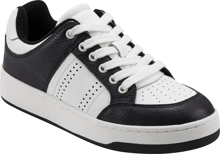 Black/White Leather 155