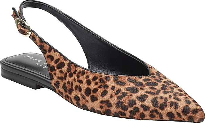 Marc Fisher Ltd. Women's Gabraly Calf Hair Slingback Flats