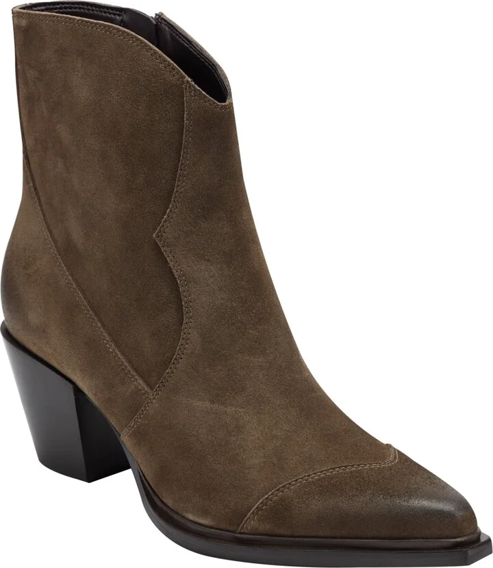 Marc Fisher Ltd Women's Giulie Western Block Heel Booties