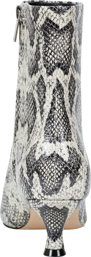 Marc Fisher Ltd Women's Iggy Pointy Toe Dress Booties - Black/White Snake Leather Multi - Image 3