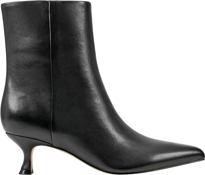 Marc Fisher Ltd Women's Iggy Pointy Toe Dress Booties - Black/White Snake Leather Multi - Image 6