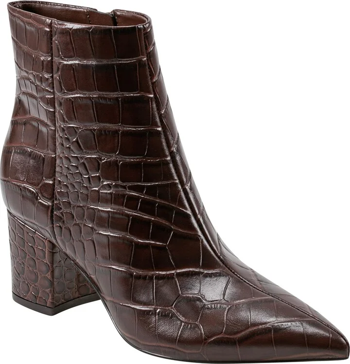 Dark Brown Croco Leather 200