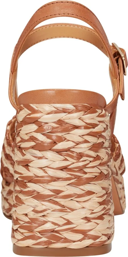 Marc Fisher Ltd Women's Juliey Woven Block Heel Platform Sandals - Cream/Natural - Image 11