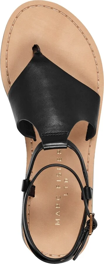 Marc Fisher Ltd Women's Lille Ankle Strap Flat Thong Sandals - Image 4