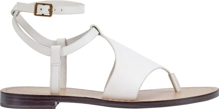 Marc Fisher Ltd Women's Lille Ankle Strap Flat Thong Sandals - Image 6