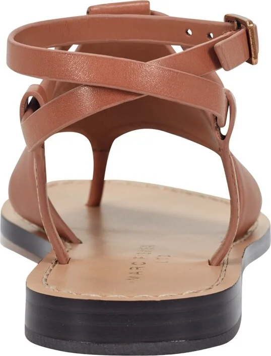 Marc Fisher Ltd Women's Lille Ankle Strap Flat Thong Sandals - Image 11