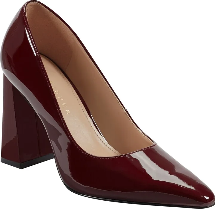 Dark Red Patent Leather