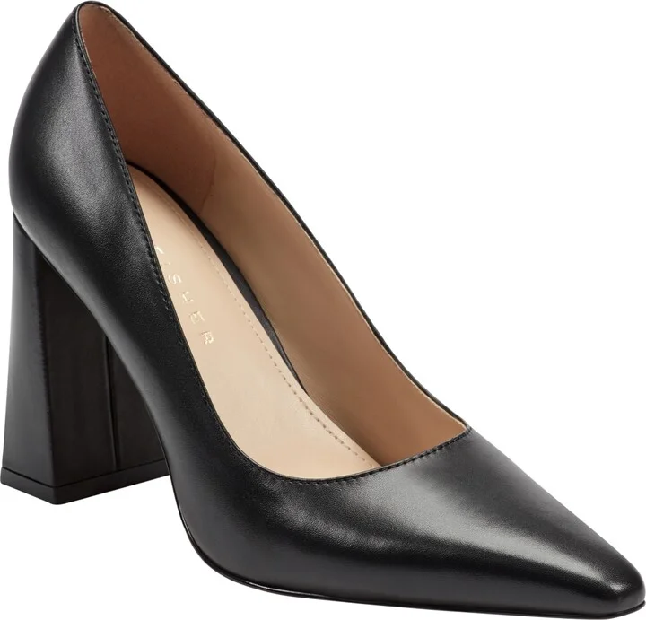 Marc Fisher Ltd Women's Minny Tapered Block Heel Pumps
