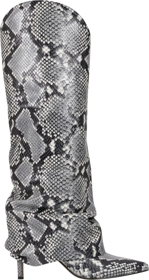 Marc Fisher Ltd Women's Nairine Slouchy Pointy Toe Knee High Dress Boots - Image 2