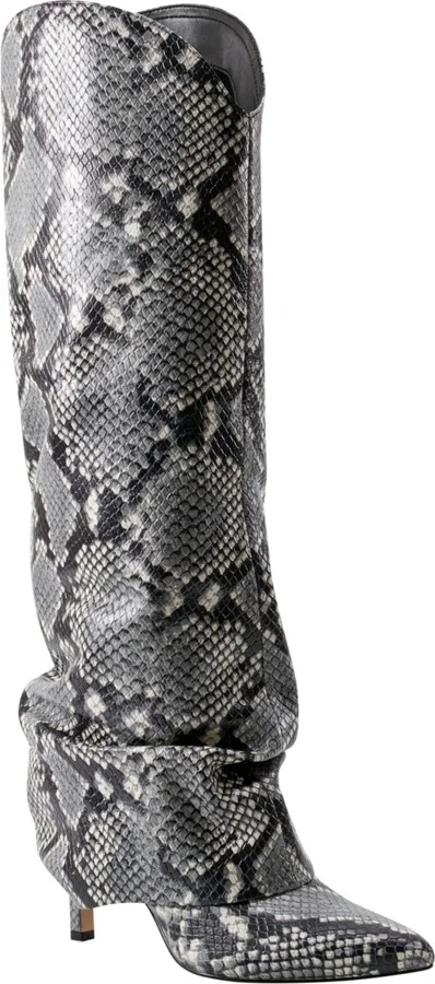 Marc Fisher Ltd Women's Nairine Slouchy Pointy Toe Knee High Dress Boots