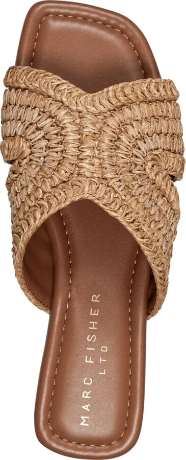 Marc Fisher Ltd Women's Narda Square Toe Flat Sandals - Image 4